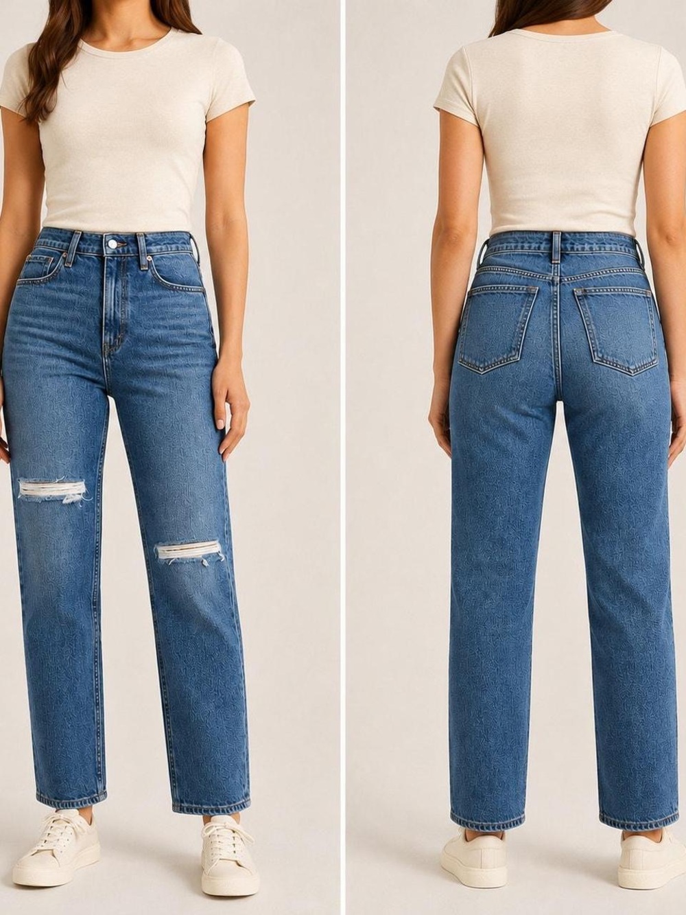 Abercrombie & Fitch 90s High Rise Ankle Straight Curve Love Jeans